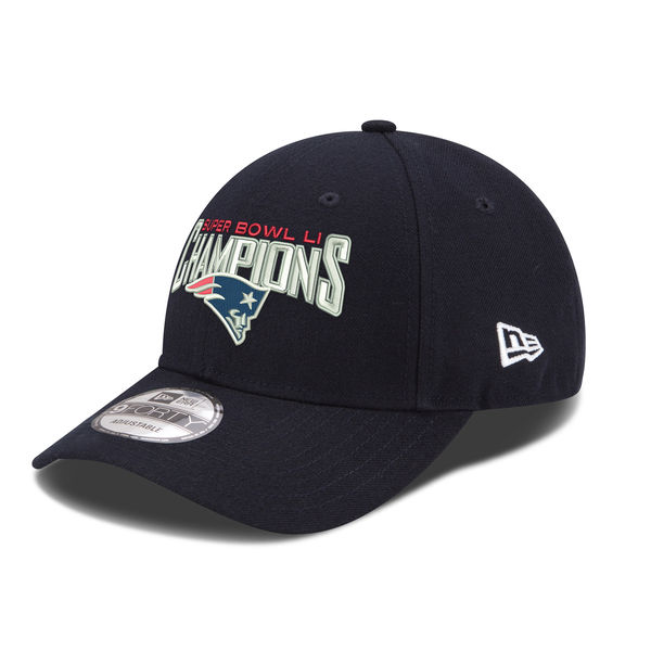 New England Patriots New Era Youth Super Bowl LI Champions 9FORTY Adjustable Hat - Navy